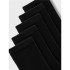 Chaussettes Nom du produit 5P Solid Black Unisexe