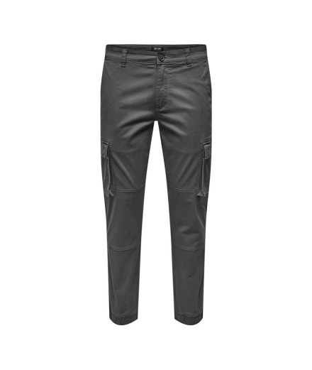 Pantalon Only & Sons cam Stage Cargo Cuff Life 6687 Gris...