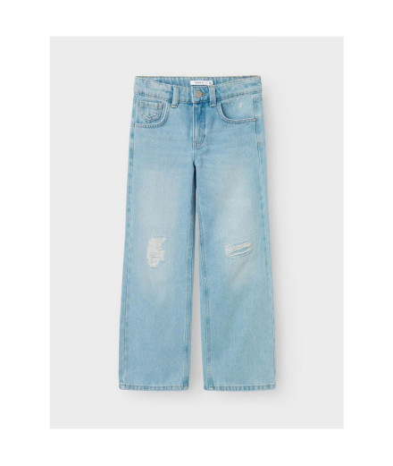 Pantalon Name it frose Jean large 1411-Te Denim bleu...