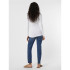 T-shirt Vero Moda maxi Myoft Long col en U Blanc brillant Femme