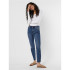 T-shirt Vero Moda maxi Myoft Long col en U Blanc brillant Femme