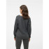 Vero Moda crewlefile V-Neck Medium Grey Melange Sweater Femme