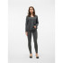Vero Moda crewlefile V-Neck Medium Grey Melange Sweater Femme