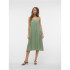 Robe Vero Moda Vmjosie Calf Singlet Hedge Green Femme