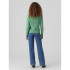 Vero Moda doffy O-Neck Bright Green Sweater Femme