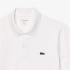 Polo Lacoste Homme Chemise Col Bord-Cotes Blanc