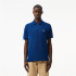 Polo Lacoste Homme Chemise Col Bord-Cotes Bleu