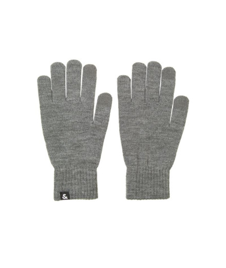 Homme Gants Jack & Jones Gants tricotés Jacbarry Gris...