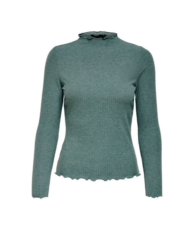 T-shirt Only emma High Balsam Vert Femme