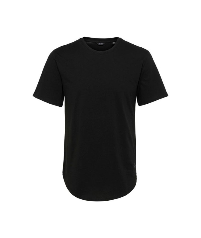 T-shirt Only & Sons matt Longy Black Homme