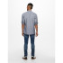 Chemise Only & Sons caidenSolid Linen Dress Blues Homme