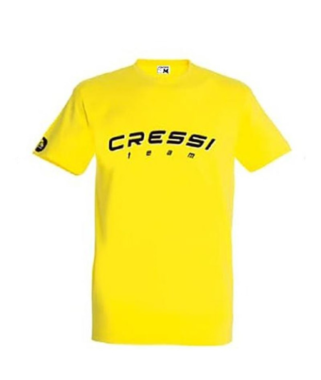 T-shirt Cressi Équipe Homme Jaune-Noir