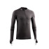 T-shirt de Trail Lurbel Volcano Long Sleeves Zip Unisexe Marengo