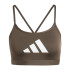Brassiere de sport adidas Femme Aeroreact Big Logo Graphic Olive Green