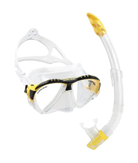 Kit pour Plongée Cressi Matrix + Gamma Unisexe Jaune