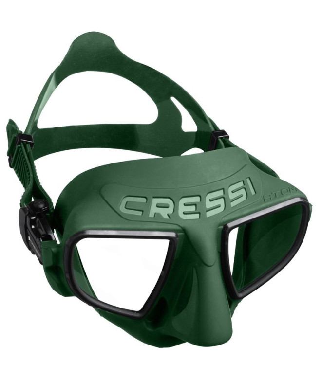 Masque pour Plongée Cressi Atom Unisexe Vert-Noir