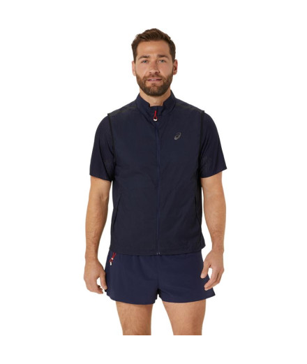 Gilet Running Homme by ASICS Gilet Packable Metarun Bleu...