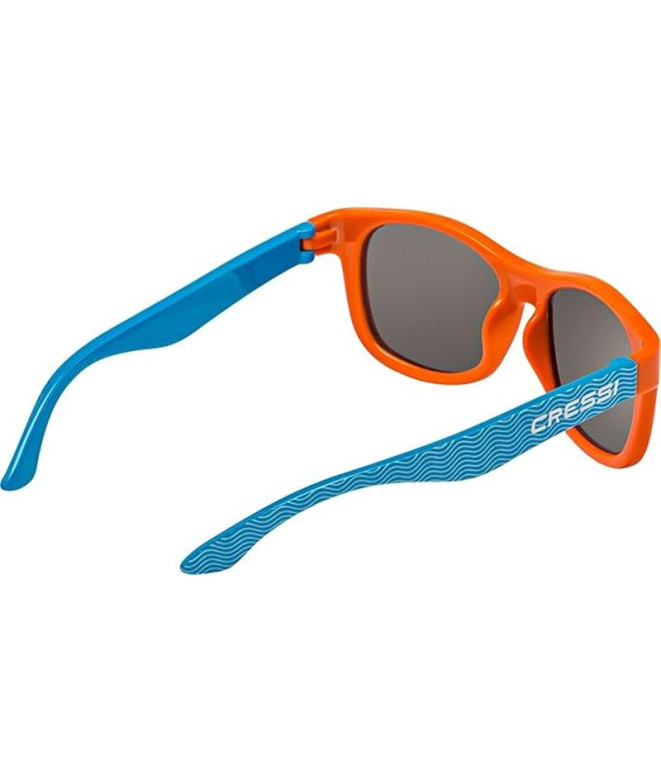 Lunettes Cressi Teddy vagues-lentille miroir bleu