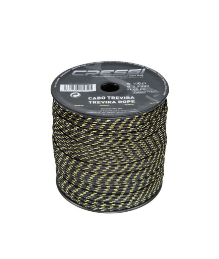 Câble Trevira Fusil Ø2mm Noir (Bobine 100m) Cressi