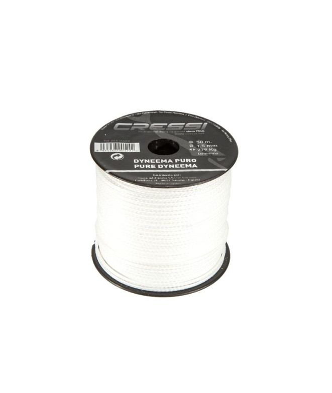 Câble Dyneema 100% Ø1,5mm Blanc (Bobine 50m)...