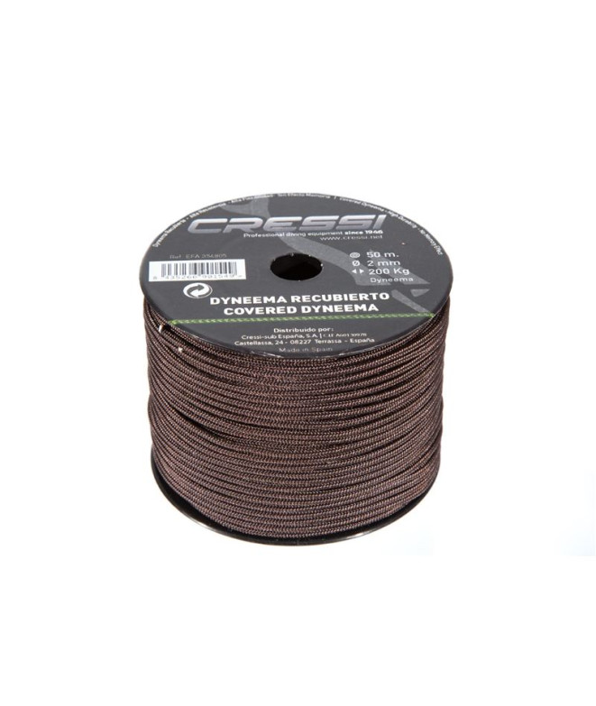 Câble Dyneema C/Funda Ø2mm Marrón (Bobina 50m)...