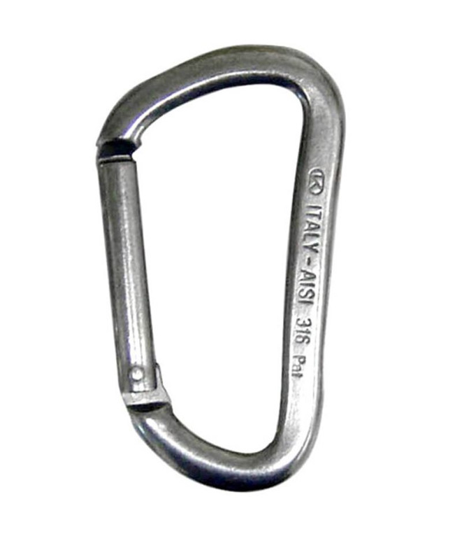 Mosquetón Cressi Asymétrique Aisi 316 80 mm