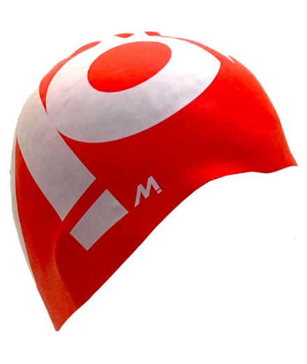 Bonnet Natation Mosconi de Reverse Vol.Logo Rouge - Blanc