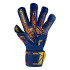 Gants de PorteroFootball de Reush Attrakt Gold X Evolution Bleu-Or-Noir