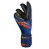 Gants de PorteroFootball de Reush Attrakt Gold X Evolution Bleu-Or-Noir