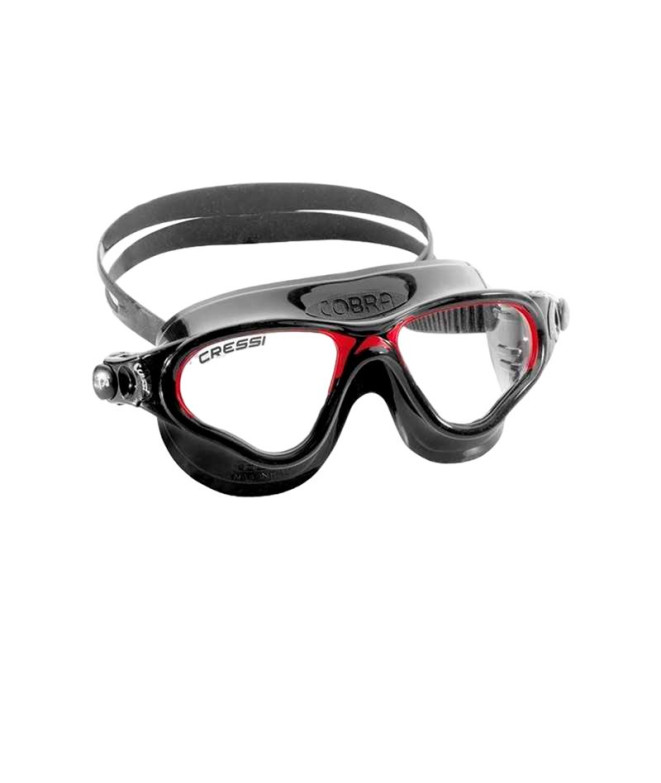 Lunettes Cobra Dark Cressi Noir - Rouge
