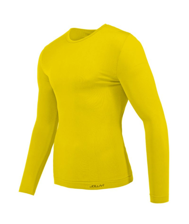Joluvi Tee-shirt Performance Thermique Jaune