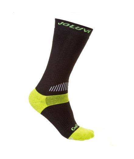 Coolmax Ressor Sock 2 Pair Noir/Jaune Néon