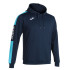 Sweat Homme Championnat à capuche IV Marine Turquoise Fluor Turquoise