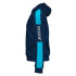 Sweat Homme Championnat à capuche IV Marine Turquoise Fluor Turquoise