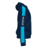 Sweat Homme Championnat à capuche IV Marine Turquoise Fluor Turquoise