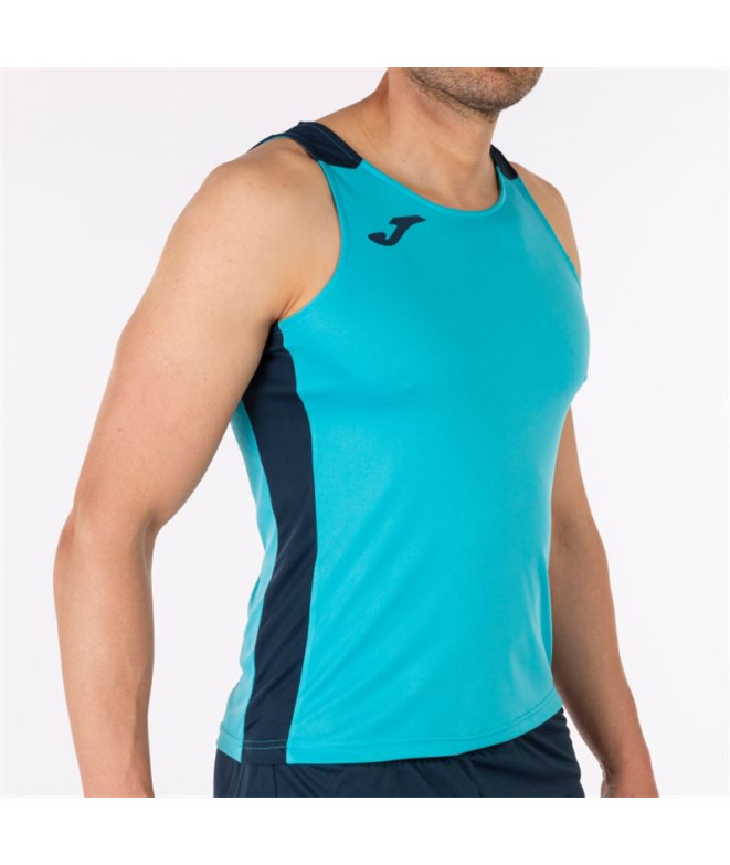 T-shirt Running De Record II Straps Turquoise...