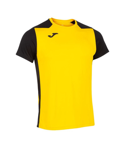 T-shirt Running Homme From Short Sleeve Record II Yellow...