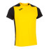 T-shirt Running Homme From Short Sleeve Record II Yellow Black