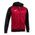 Veste Joma Homme Supernova III à capuche Noir Rouge
