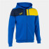 Veste Football Joma HommeEnfant de Hooded Crew V / Royal Navy Yellow