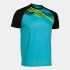 T-shirt Running Joma HommeEnfant from Elite X Short Sleeve / Turquoise Fluor Black