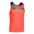 T-shirt Running Joma HommeEnfant de Elite X Sleeveless / Coral Royal Fluorine