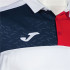 Polo Joma HommeEnfant Manches courtes Crew V / Blanc Marine Rouge