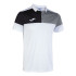 Polo Joma HommeEnfant Manches courtes Crew V / Blanc Gris Noir