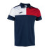 Polo Joma HommeEnfant Manches courtes Crew V / Marine Rouge Blanc