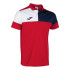Polo Joma HommeEnfant Manches courtes Crew V / Marine Rouge Blanc