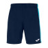 Football Joma HommeEnfant Short from Maxi / Navy Turquoise Fluor Turquoise