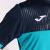 T-shirt Joma Homme Manches courtes Montréal Turquoise Fluorine - Marine
