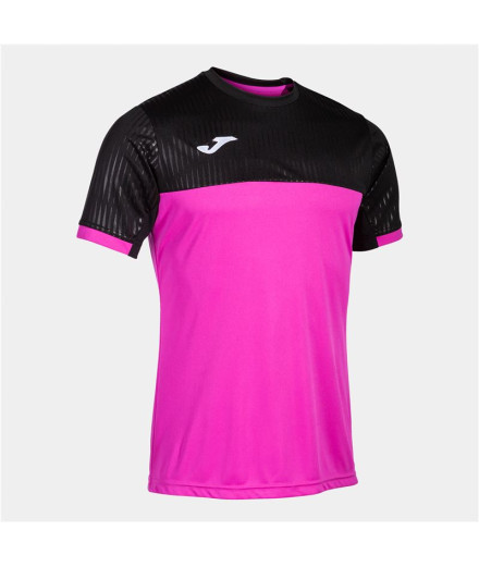 T-shirt Joma Homme Manches courtes Montréal Rose fluo Noir