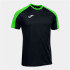 T-shirt Joma Homme Championnat Eco à manches courtes Noir - Vert fluo